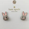 Kate Spade Jewelry | Kate Spade Bunny Easter Earrings | Color: Pink/Silver | Size: Os