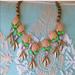 J. Crew Jewelry | J.Crew $128 Beaded Stone Statement Necklace New | Color: Green/Pink | Size: Os
