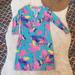 Lilly Pulitzer Dresses | Lilly Pulitzer | Rare Print 3/4 Sleeve Dress Small | Color: Blue/Pink | Size: S