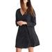 Madewell Dresses | Madewell Star-Print Silk A-Line Dress | Color: Black/White | Size: Xs