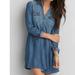 American Eagle Outfitters Dresses | American Eagle Outfitters | Denim Dress Size Xs | Color: Red | Size: Xs