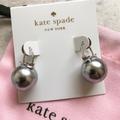 Kate Spade Jewelry | Elegant Nwot Kate Spade Faux Pearl Earrings! | Color: Gray/Silver | Size: Os