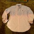 Polo By Ralph Lauren Tops | Handmade Distressed, Ombr Polo Oxford Shirt | Color: Pink/Purple | Size: 10