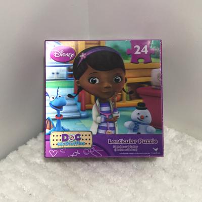 Disney Toys | Doc Mcstuffins 24pcs Puzzle Nib | Color: Blue/Purple | Size: 12”X9”