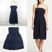 J. Crew Dresses | J. Crew Silk Chiffon Juliet Dress Strapless Size 4 | Color: Blue | Size: 4