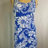 Lilly Pulitzer Dresses | Lilly Pulitzer Size Xs Sleeveles Knit Womens Dre | Color: Blue/White | Size: Xs