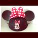 Disney Accessories | Disney Minnie Ears Hat Polka Dot Bow | Color: Red | Size: Os