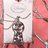 Disney Jewelry | Disney Alice In Wonderland Silver Plated Necklace | Color: Silver | Size: Os