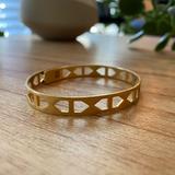 Madewell Jewelry | Madewell Gold Geometric Bangle Bracelet | Color: Gold | Size: Os