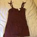 Free People Dresses | Maroon Free People Tie Dress | Color: Brown/Red | Size: L