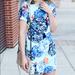 J. Crew Dresses | J.Crew Floral Gallery Shift Dress - Mint - Size 2 | Color: Blue/Green | Size: 2