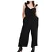 Madewell Dresses | Black White Plus Size Ruffle Front Wrap Jumpsuit | Color: Black/White | Size: Various