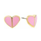 Kate Spade Jewelry | Kate Spade Heritage Spade Heart Earrings | Color: Gold/Pink | Size: Os