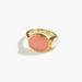 J. Crew Jewelry | J.Crew Demi-Fine 14k Gold Plated Stone Ring Sz 6 | Color: Gold | Size: Os