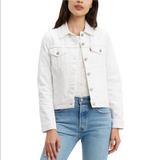 Levi's Jackets & Coats | Levi Strauss Trucker Jean Jacket | Color: White | Size: M
