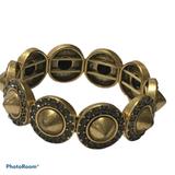 J. Crew Jewelry | J Crew Gold Tone Spike Rhinestone Stretch Bracelet | Color: Gold | Size: Os