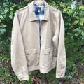 J. Crew Jackets & Coats | J Crew Casual Cotton Mens Zip Front Chino Bomber Work Jacket Xl New | Color: Tan | Size: Xl