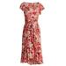 Anthropologie Dresses | Anthropologie Raga Late Bloom Ruffle Midi Dress | Color: Cream/Red | Size: S