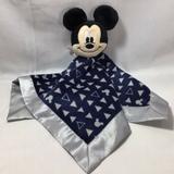 Disney Other | Mickey Mouse Lovey Baby Navy Security Blanket 2017 | Color: Black | Size: 12.5" L X 12.5" W