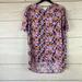 Lularoe Tops | Lularoe Xxs Tunic Top Disney Mickey Mouse Purple | Color: Purple | Size: Xxs