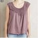 Anthropologie Tops | Euc Anthro Meadow Rue Mauve Ruffled Tank Top | Color: Tan | Size: Xs