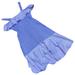 J. Crew Dresses | J Crew Silk Blue Striped Sleeveless Frill Dress | Color: Blue | Size: 4