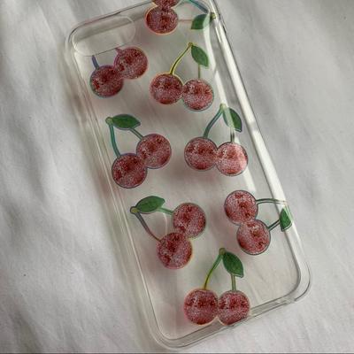 Urban Outfitters Accessories | Disco Cherries Iphone 6/7/8 Case | Color: Silver/White | Size: Os