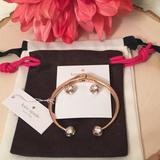 Kate Spade Jewelry | Kate Spade Cuff And Earrings | Color: Gold/Pink | Size: Os