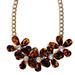J. Crew Jewelry | J.Crew Tortoise Shell Flower Rhinestone Necklace | Color: Brown | Size: Os