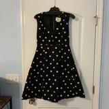 Kate Spade Dresses | Kate Spade Deco Dot A Line Dress | Color: Black/Cream | Size: 6