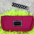 Victoria's Secret Bags | Free W/Purchase Victoria’s Secret Pink Quilted Clutch Wristlet | Color: Pink | Size: 11”X6”