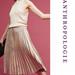 Anthropologie Skirts | Anthro Maeve Pleated Metallic Rose Gold | Color: Gold/Tan | Size: S