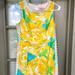 Lilly Pulitzer Dresses | Lilly Pulitzer First Impression Yellow Rose Shift Dress | Color: Blue/Yellow | Size: 6