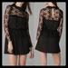 Free People Dresses | Free People Young Victorian Goth Black Lace Dress | Color: Black | Size: 0