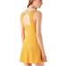 Free People Dresses | Free People Mustard Yellow Skater Dress W/ Cutout | Color: Gold/Yellow | Size: M