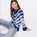 J. Crew Tops | J Crew Silk Tie Dye Tunic | Color: Blue/White | Size: Xxs