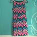 Lilly Pulitzer Dresses | Lily Pulitzer Chevron Dress Multi-Color Size 4 | Color: Blue/Pink | Size: 4