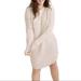 Madewell Dresses | Madewell Curved Hem Sweater Dress | Color: Cream | Size: M