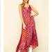 Free People Dresses | Nwt Free People Work Of Art Ruffled Maxi Dress | Color: Pink/Purple | Size: S