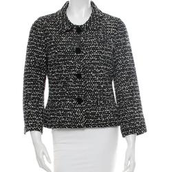 Kate Spade Jackets & Coats | Kate Spade Textured Tweed Jacket | Color: Black/White | Size: 6