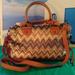 Anthropologie Bags | Antropologie Miss Albright Ikat Chevron Bag | Color: Gold/Tan | Size: Os
