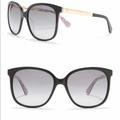 Kate Spade Accessories | Kate Spade Mackenzee Black Pattern Red Sunglasses | Color: Black/Gold | Size: Os