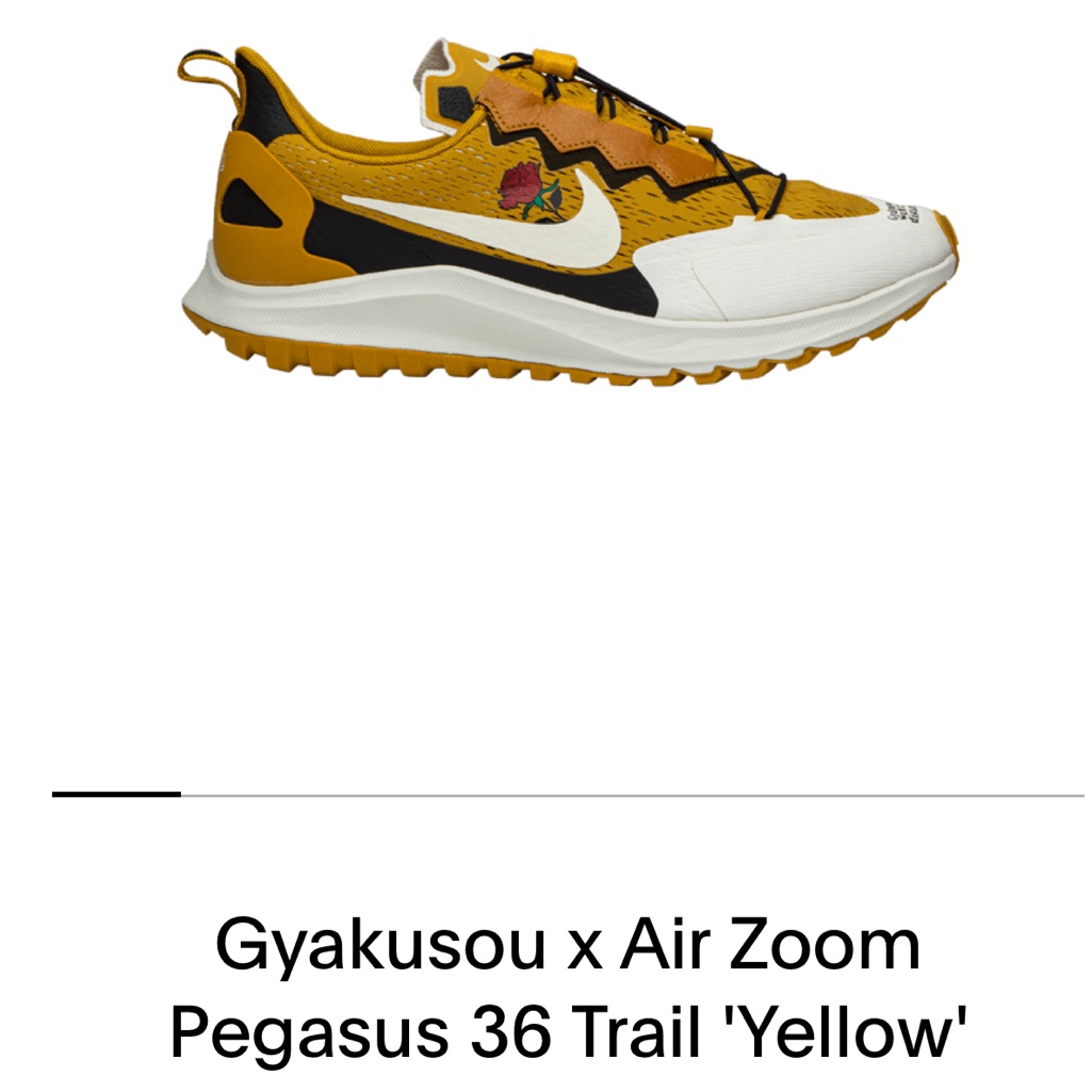 Nike Shoes | *New* Men Nike Air Zm Zoom Pegasus 36 Tr Gyakusou | Color: Black/Yellow | Size: Various