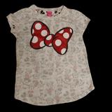 Disney Shirts & Tops | Disney Minnie Mouse Glitter Bow T-Shirt | Color: Red/White | Size: Xlg