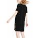 Madewell Dresses | Madewell Black Side Button Dress | Color: Black | Size: M