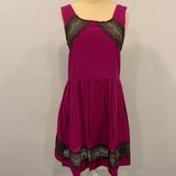 Free People Dresses | Free People Purple Lace Dress | Color: Black/Purple | Size: 6