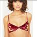 Urban Outfitters Intimates & Sleepwear | Last2urban Outfitters Wine Velvet I Bralette | Color: Gold/Red | Size: M
