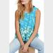 Free People Tops | Free People Tie Dye Anytime Tank | Color: Blue/Green | Size: S