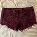 American Eagle Outfitters Shorts | American Eagle Shorts. Maroon Colored Denim. | Color: Purple | Size: 8
