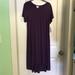 Lularoe Dresses | Lularoe Carly Xs Nwt Solid Purple Unicorn! | Color: Purple | Size: Xs